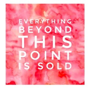 ✨SOLD BEYOND THIS POINT✨